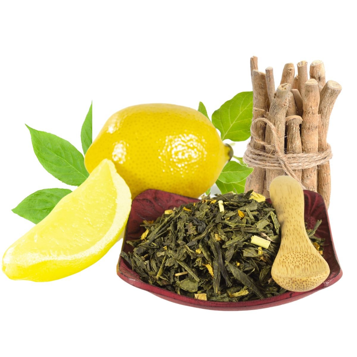 thé vert crème de citron au ginseng