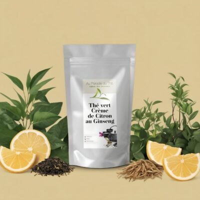 sachet Thé vert Citron Ginseng