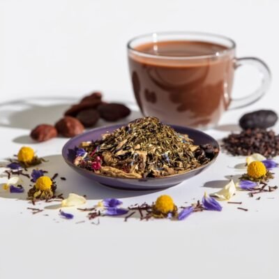 Rooibos avec tasse de Chocolat Chaud